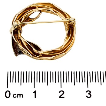 9ct 2-tone gold 3.6g Brooch